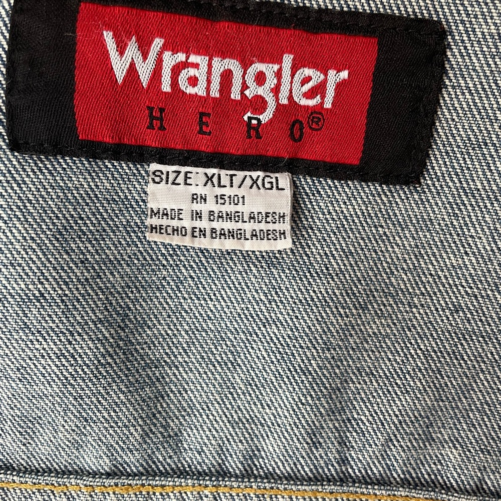 WRANGLER Demim Work Jacket Size XL Tall - Picture 12 of 13